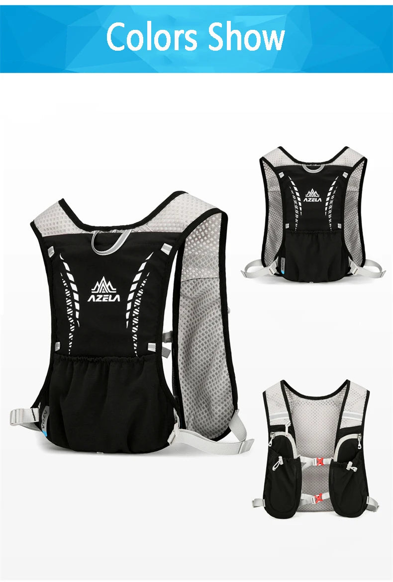 Outdoor Trail Running Backpack Ultralight Women Men Running Race Hydration Vest Marathon Bicycle Bag for Marathon Hiking Cycling