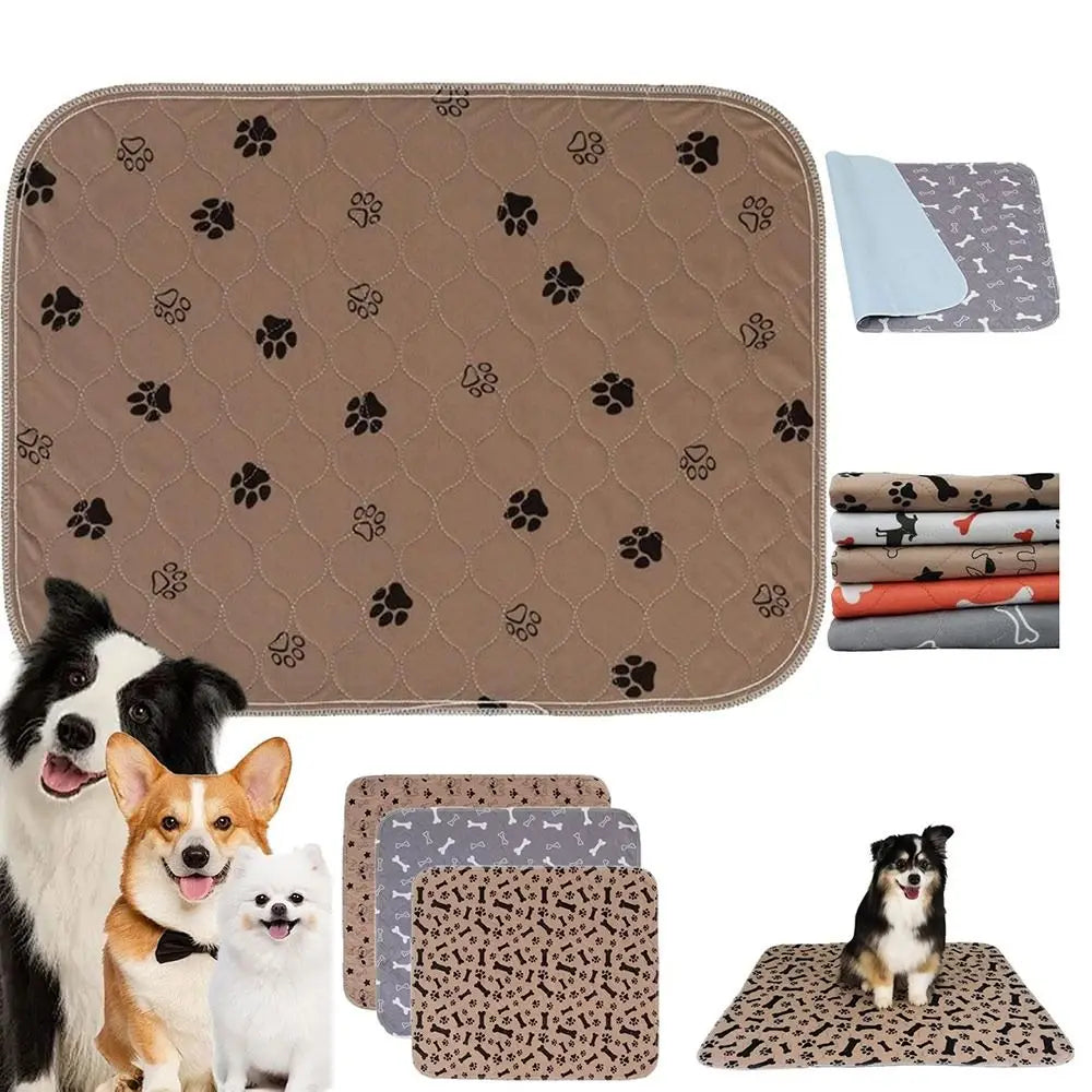 Absorbing Pad Waterproof Puppy Pee Pad Reusable Fast Absorbing Pet Bed Mat Soft Non-slip Dog Urine Pad Pet Training