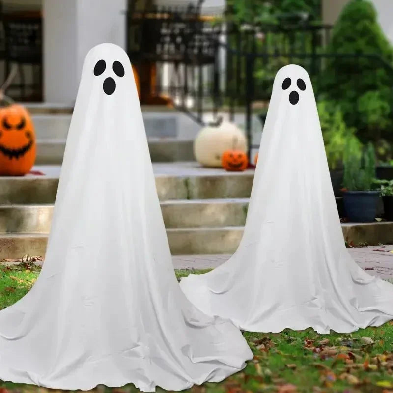 Ghost Spooky Halloween Decor Battery Light Home Ghost Front Porch Yard Courtyard Standing Halloween Horror Decoration