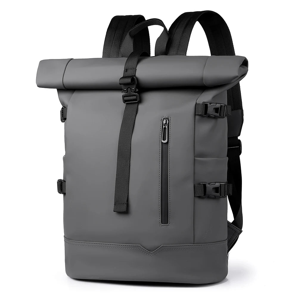 Waterproof Durable Outdoor Backpack Roll Top Fashion Casual Backpack for Hiking Travel Men Women Daily Commute