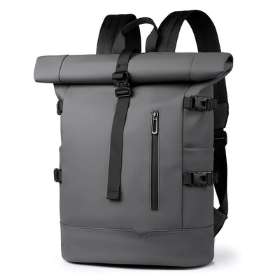 Waterproof Durable Outdoor Backpack Roll Top Fashion Casual Backpack for Hiking Travel Men Women Daily Commute