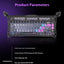 GravaStar 75k1pro Esports Gaming Mechanical Keyboard 79 Key Cyberpunk Theme Aluminum Alloy Keyboard Tablet Laptop Office Gaming