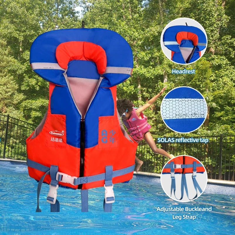 Kid's Life Jacket Vest, Child Float, Pool, Buoyancy Aid, Safe Buckle, Toddler, Quick Delivery, 30- 50 lbs