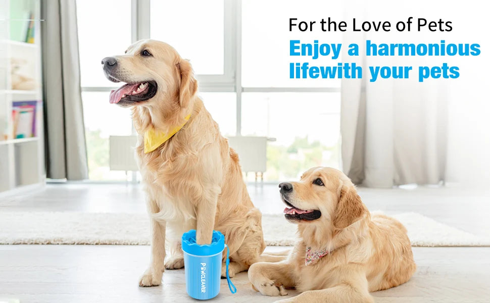 New Sustainable Durable Drop-Resistant Pet Foot Brush Cleaner Cup Quick Rubber and Plastic Cup for Dog Walking and Washing