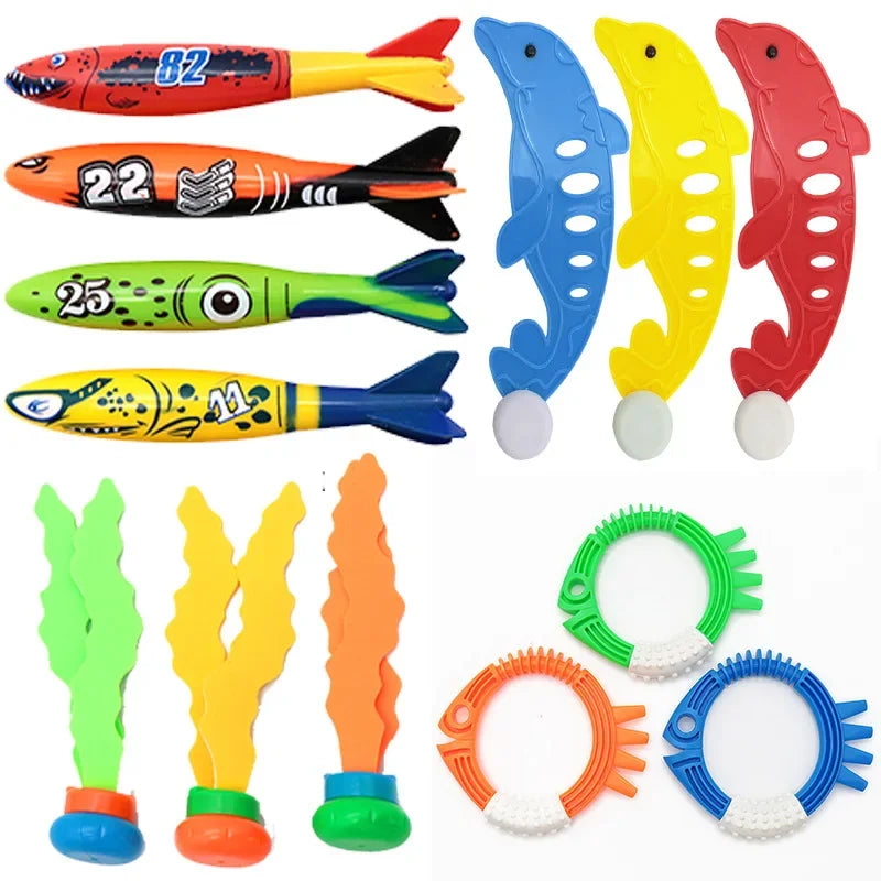 Diving Toys Children's Swimming Pool Treasure Hunt Water Diamond Breath Closure Training Water Suit Underwater Toys for Kid Gift