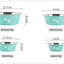 Cute Elevated Dog Bowls for Medium and Large Dogs - Stainless Steel Feeding and Water Bowls