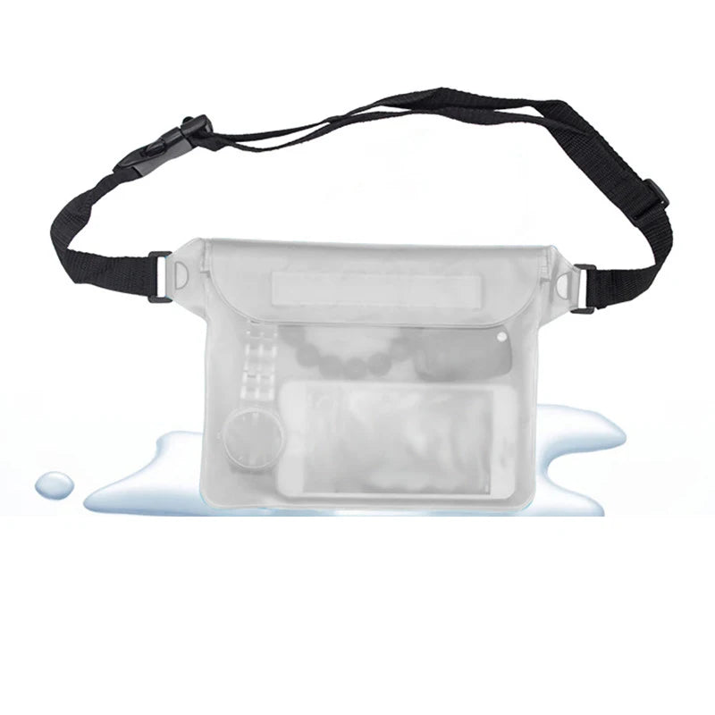 Waterproof Swimming Diving Bag PVC Beach Drifting Diving Waist Pack Shoulder Bag Underwater Mobile Phone Case Outdoor Dry Bag