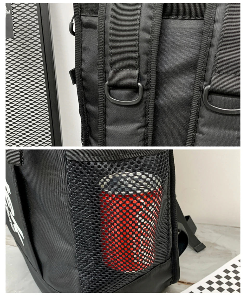 Youth Holographic Reflection Backpacks Fashion Urban Man Backpack Trend Brand Men's Travel Backpack Large Capacity School Bags