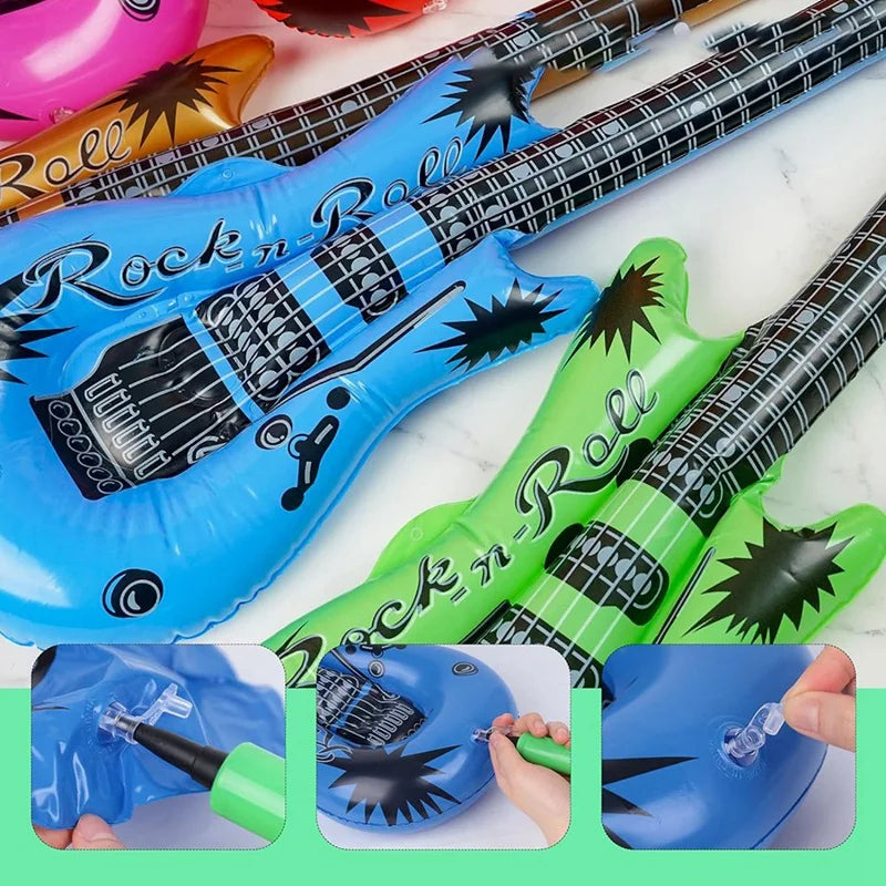 Inflatable Guitar, Blow Guitar, Suitable For Children's Gifts Holiday Parties