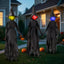Halloween Colourful Glow Three Hand-Holding Witches Sound-activated hand-holding witch Halloween light up decoration props
