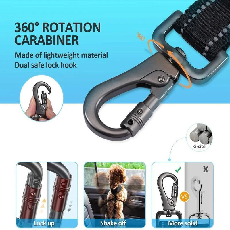 Adjustable Pet Dog Car Seat Belt  Safety Leash Vehicle Belts Reflective Nylon Rope Harness Dog Accessories for Small Large Dogs