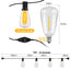 ST38 LED String Lights 10M 15M 30M Waterproof Patio Light Outdoor LED Fairy Light Wedding Decoration For Garden Cafe Backya