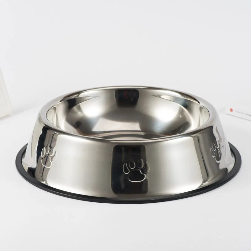 Stainless Steel Pet Bowls for Dogs and Cats - 6 Sizes (XS to XXL) - Feeding and Water Dishes