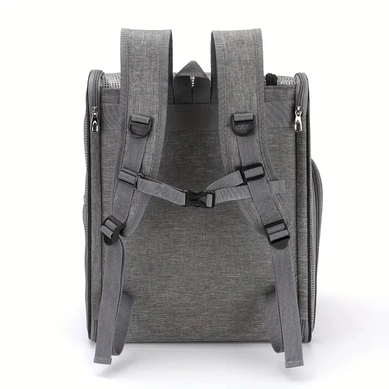 Mesh Breathable Double Shoulder Pet Backpack