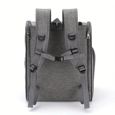 Mesh Breathable Double Shoulder Pet Backpack