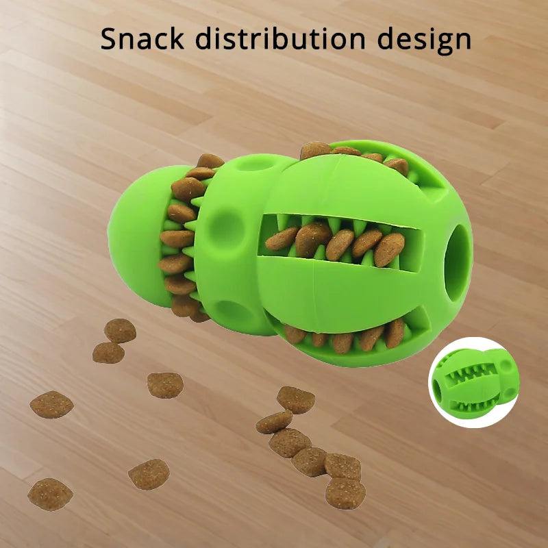 Dog Treat Dispenser Toy Soft Rubber Puppy Chew Teeth Cleaning Interactiv Supeak Small Dog Snack Toy For Training And Dental Care