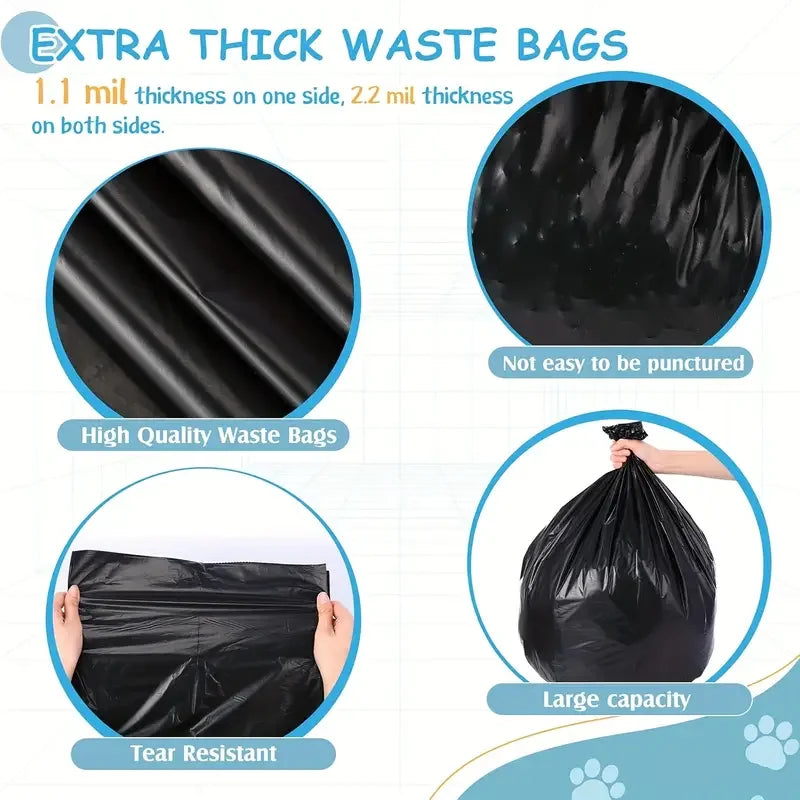 15/150pcs Dog Poop Bags Disposable Pet Waste Bags Storage Dog Waste Bags Design Pet Poop Clean Pick Up Bone Bag Dispenser Tools
