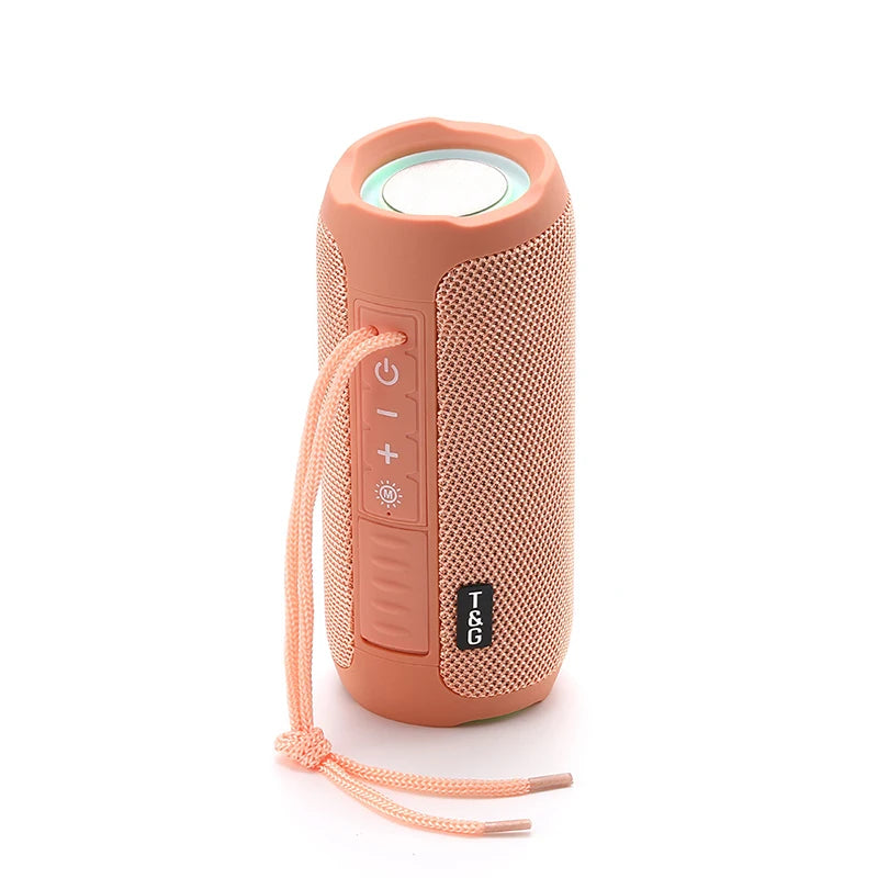 TG227 Waterpro With Lamp Outdoor Portable Upright Wireless Compatible Speaker Music Player Support USB/ TF/ FM Radio Music Party