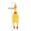 Novelty Yellow Screaming Chicken Dog Toy-Durable Rubber Squeaker for Boredom Relief Bite-Resistant Chew Toy for Small/Medium Dog
