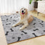 All-Weather Chew-Proof Dog Mat-Waterproof & Thermal Fleece Pad with Custom Print, Heavy Duty for Large Dogs (SGS Certified）