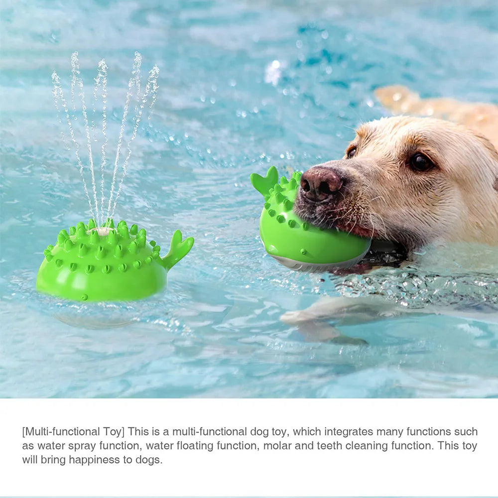 Summer Electric Spray Dog Toys Water Floating Pool Bathtub Pet Bathing Teething Dog Toys Human-Pet Interaction Products
