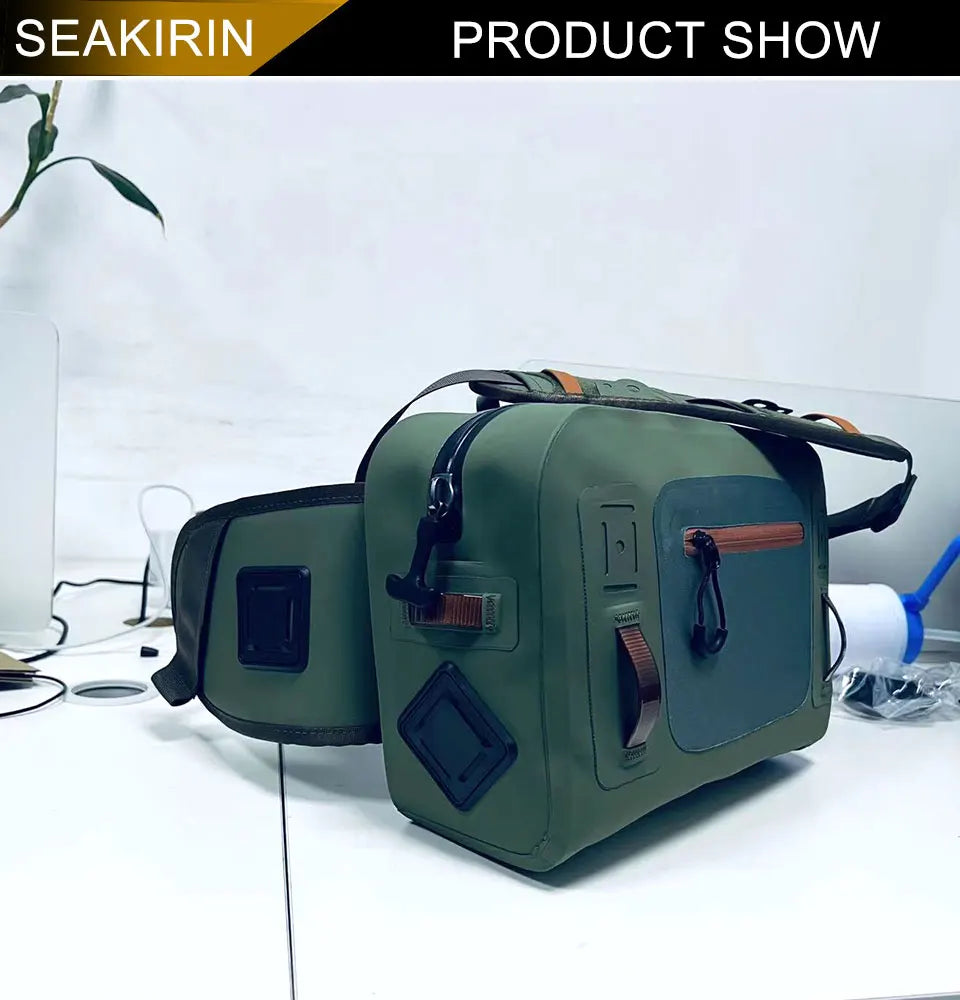 Fly Fishing Wait Hip Pack Fanny Tackle Storage Bag Cross Body Sling Versatile Waterproof Dry Bag for Canoeing Surfing Kayking