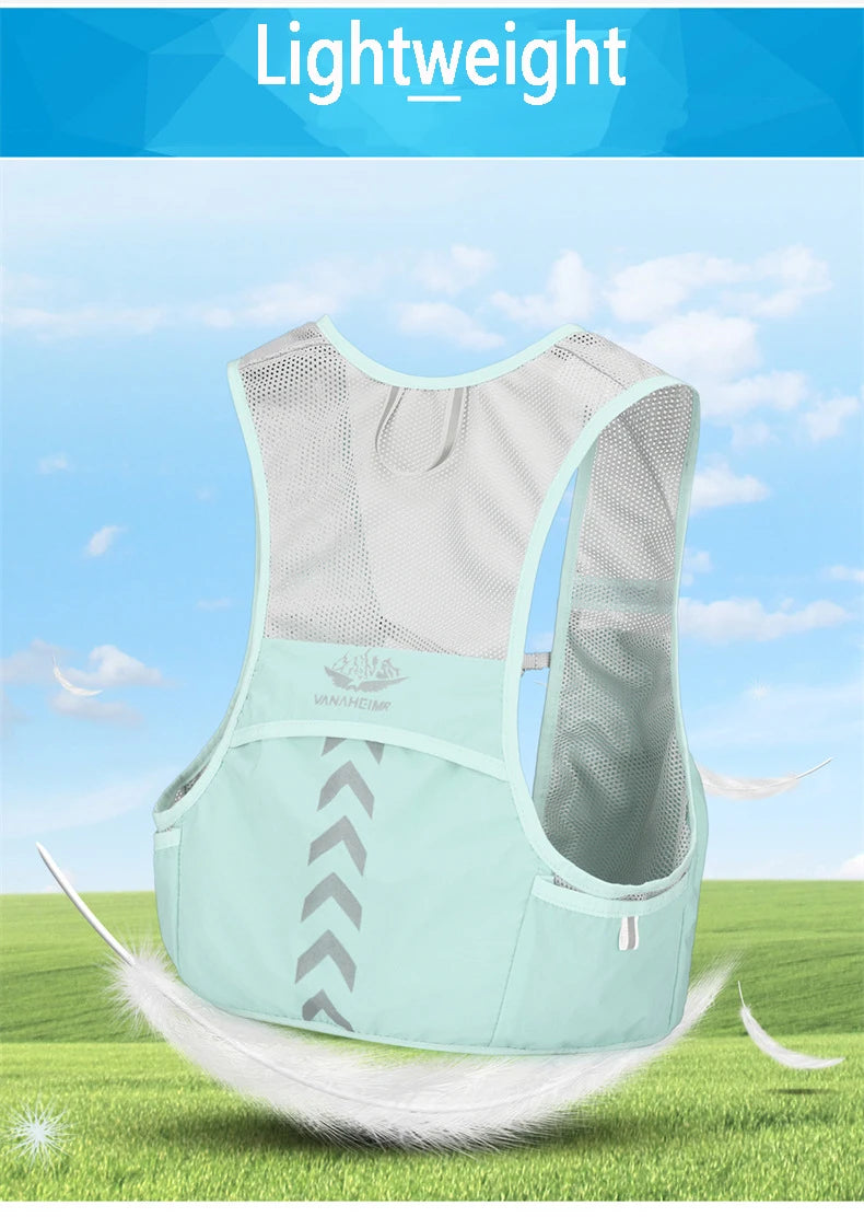 Lightweight Running Backpack Hydration Vest Suitable for Bicycle Men Women Marathon Hiking Ultra-light Portable 2L 500ml Kettles