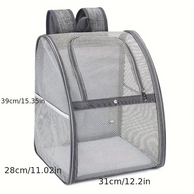 Mesh Breathable Double Shoulder Pet Backpack