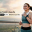 JISULIFE Portable Neck Fan, 4000 mAh Battery Rechargeable,5 Speeds Adjustable,Twistable Hands-Free Bladeless Neckband for Sports