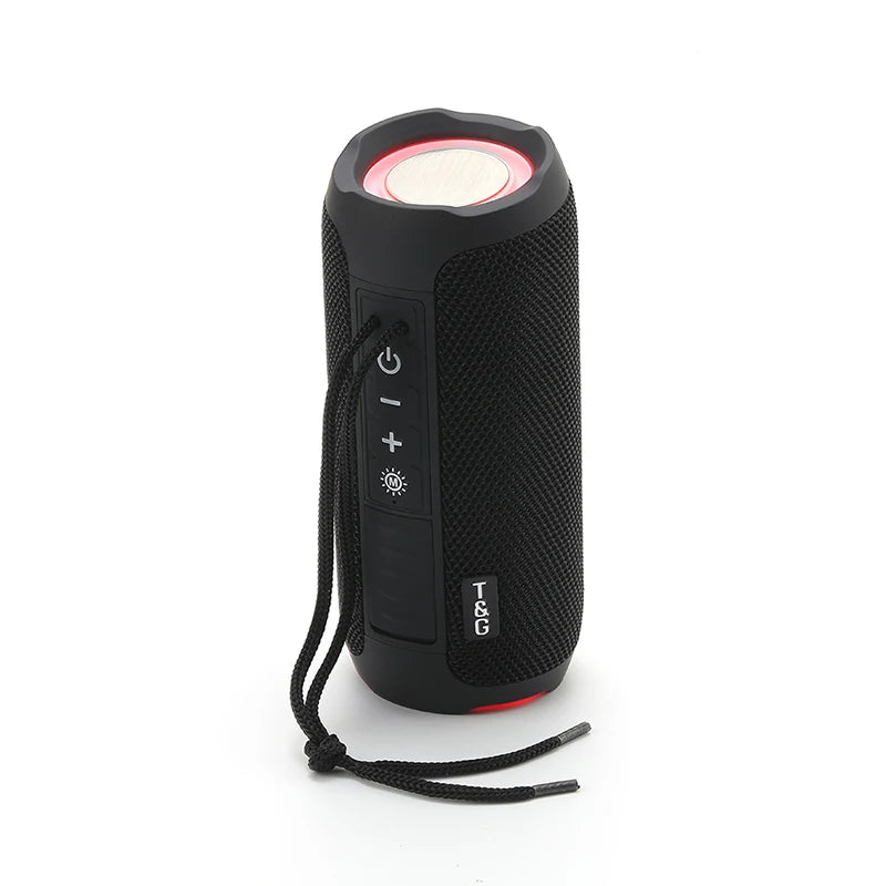 TG227 Waterpro With Lamp Outdoor Portable Upright Wireless Compatible Speaker Music Player Support USB/ TF/ FM Radio Music Party