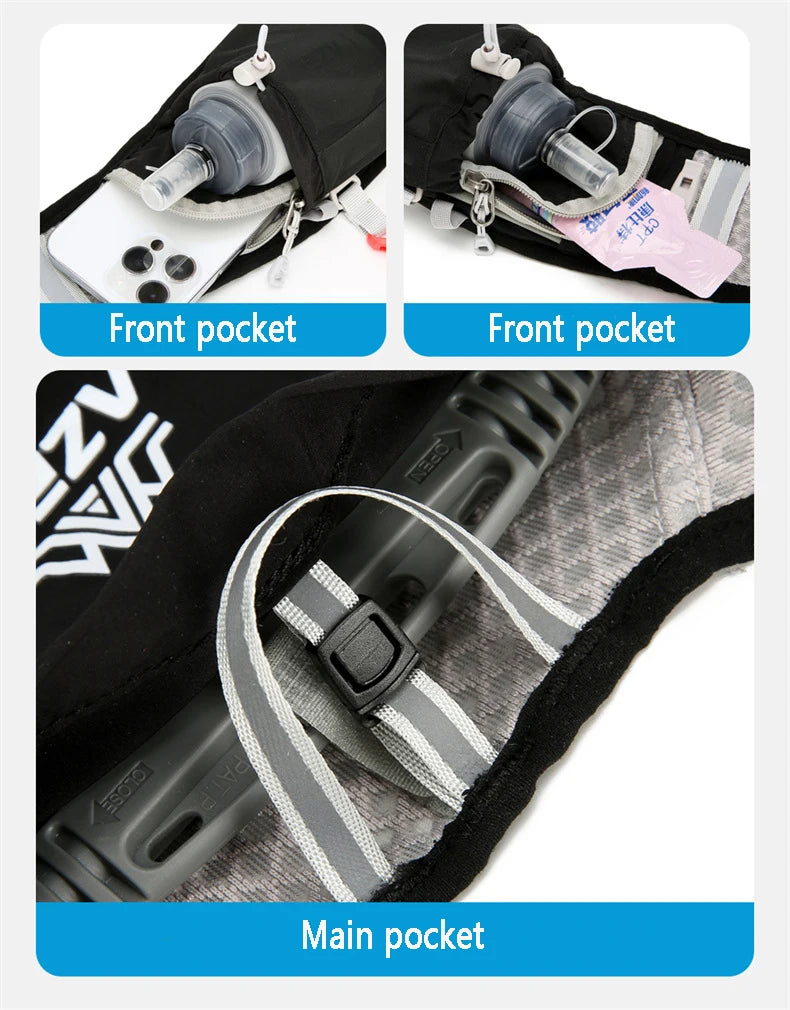 Outdoor Trail Running Backpack Ultralight Women Men Running Race Hydration Vest Marathon Bicycle Bag for Marathon Hiking Cycling