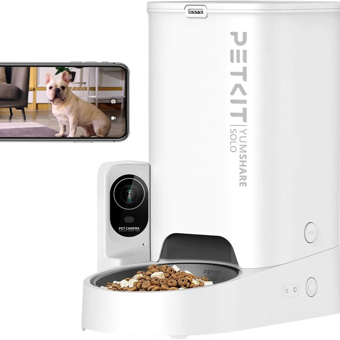 Automatic Feeder with Camera and 2-Way Audio - Double Hopper Design