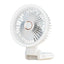 Rechargeable Clip On Fan USB Powered Foldable Cooling With LED Night Light 3 Speeds for Office Camping Adjustable Cooling Device