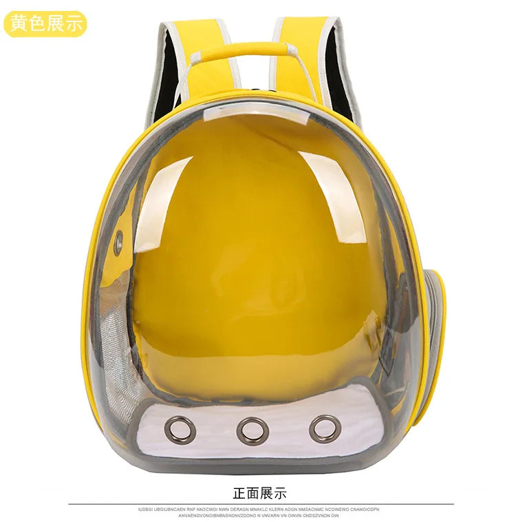 Airline Approved Pet Backpack - Transparent Space Capsule