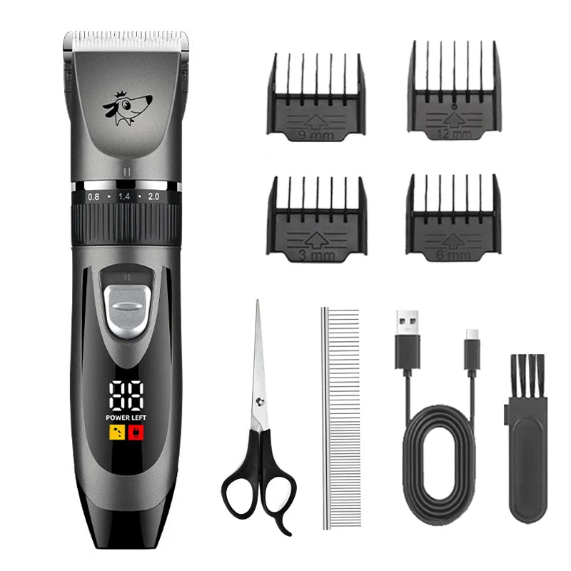 Professional Dog Hair Clipper Pet Trimmer Cat Shaver Animal Foot Hair Cutting Machine Grooming Kit for Sheeps Rabbits