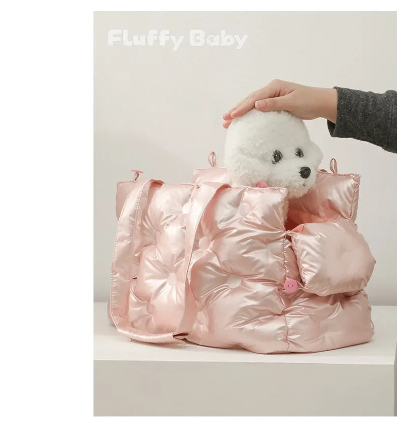 Travel Cat Dog Bag Waterproof Soft and Comfortable Dog Car Seat Cover Single Shoulder Bubble Bag for Pet Dog Cat Easy Travel