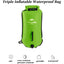 Naturehike Inflatable Open Swimming Buoy Tow Float Dry Bag Double Air Bag Swimming Bag Beach Water Sports Storage Dry Bag