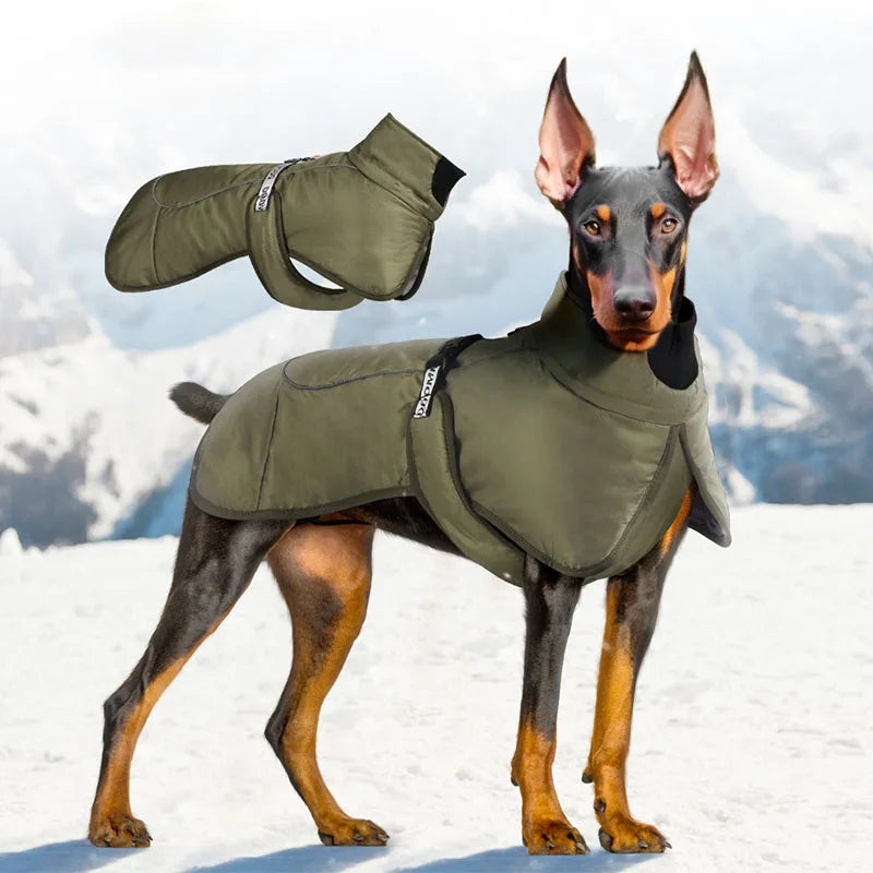 Doberman Winter Coat – Waterproof Warm Vest Jacket for Large Dogs (Bulldog, Labrador, Big Dog)