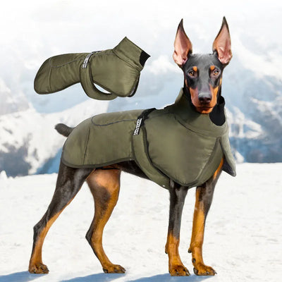 Doberman Winter Coat – Waterproof Warm Vest Jacket for Large Dogs (Bulldog, Labrador, Big Dog)