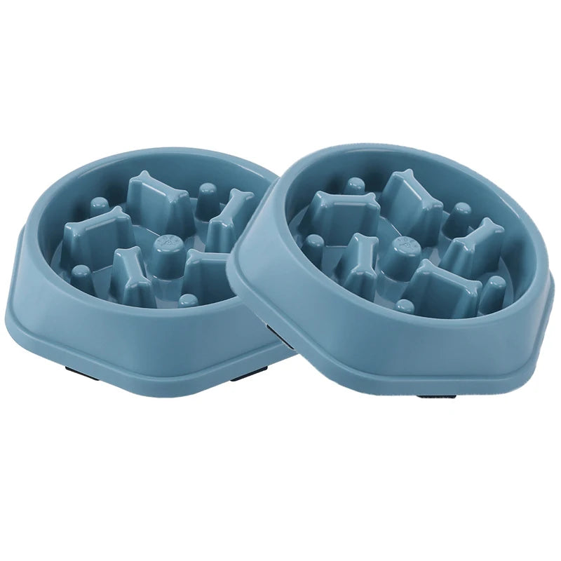 Slow Feeder Dog Bowl Anti-choking Slow Feeding Bowls for Dogs Anti-slip Pet Slow Eat Dishes Puzzle Bowls for Small Medium Dogs