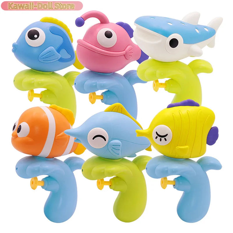 Portable Handheld Fish Spray Toy Summer Outdoor Beach Water Squirter Swimming Pool Fight Toy For Boy Girl Gift