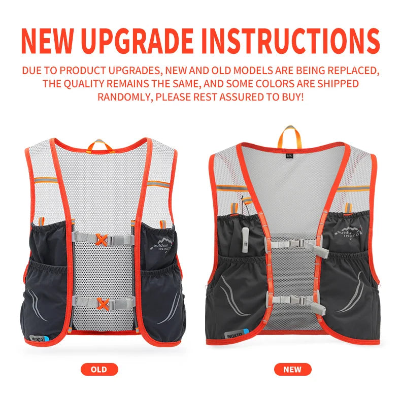 INOXTO 2022 new lightweight running backpack moisturizing vest suitable for bicycle marathon hiking ultra-light portable 2.5L