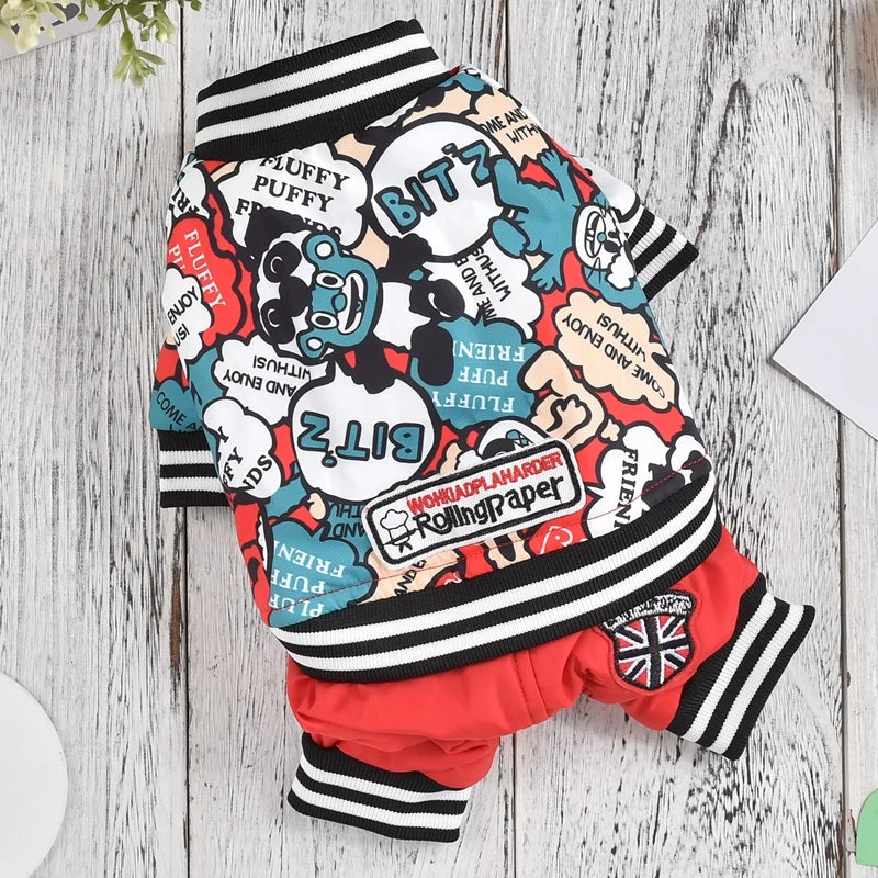 Windproof Dog Costume Cute Autumn Snow Winter Soft Warm Pet Coat Overall Down Parkas For Little Small Puppy Animal Drop Shipping