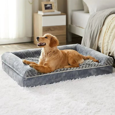 Luxury Dog Bed Memory Foam Mat Dog Accessories Waterproof All Season Universal Machine Washable Bed for Dog Bed Medium Size Dog