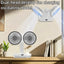 2024 New Multi-Function Double-Head Shaking Fan 4-Gears Adjustable High-Definition Digital Display Night Lights Portable Fan