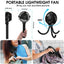 Portable USB Rechargeable Fan with Tripod Clip, Mini Stroller Fan for Baby,Summer Air Cooler,Handheld Hanging Desk,for Camping
