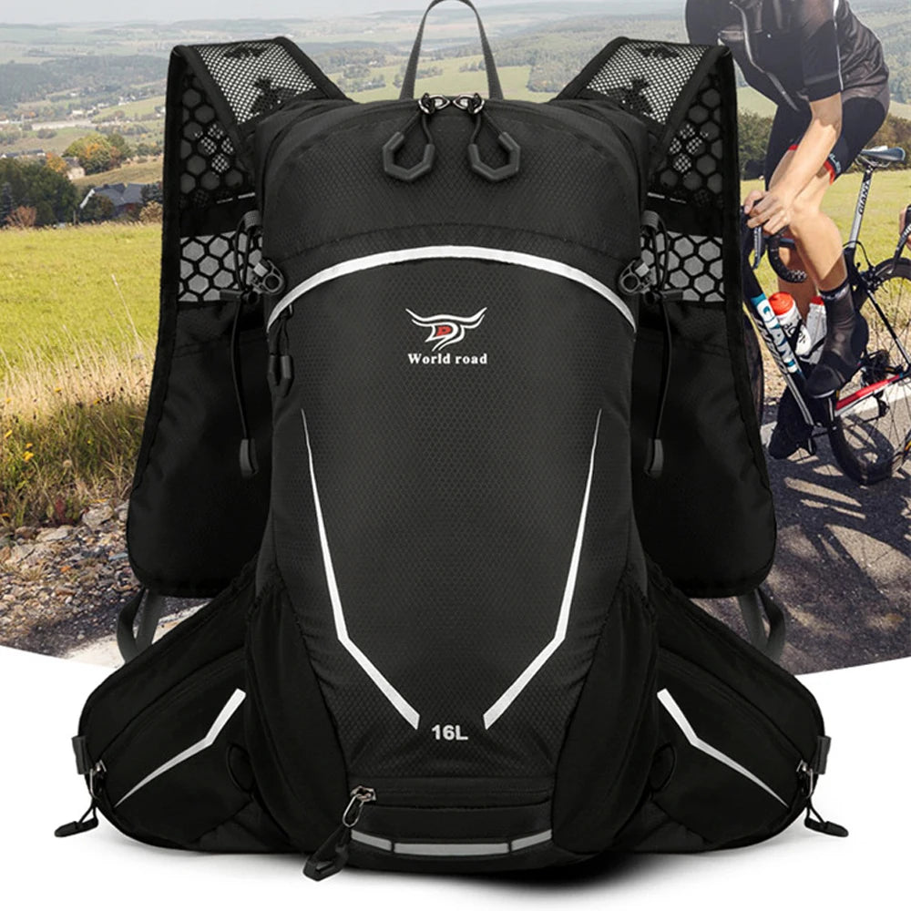 16L Lightweight Hiking Backpack for Men & Women, Water-Resistant Daypack with Rain Cover, Anti-Theft Travel Backpack for Camping
