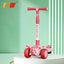 For 2-8 Years Children Cycling Kick Scooter With Seat And Pusher Flash Wheels Board Adjustable Height Kid Foot Pedal Scooters