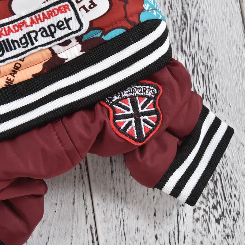 Windproof Dog Costume Cute Autumn Snow Winter Soft Warm Pet Coat Overall Down Parkas For Little Small Puppy Animal Drop Shipping