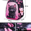 Orthopedic School Bags For Girls Cartoon Cat 3D Folded Backpacks Girl Waterproof Children School Bag Kids Mochila Escolar
